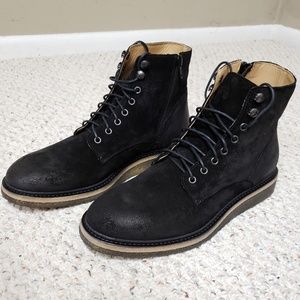 Barney's NY Men's Oiled Suede Crepe Boots 9.5M